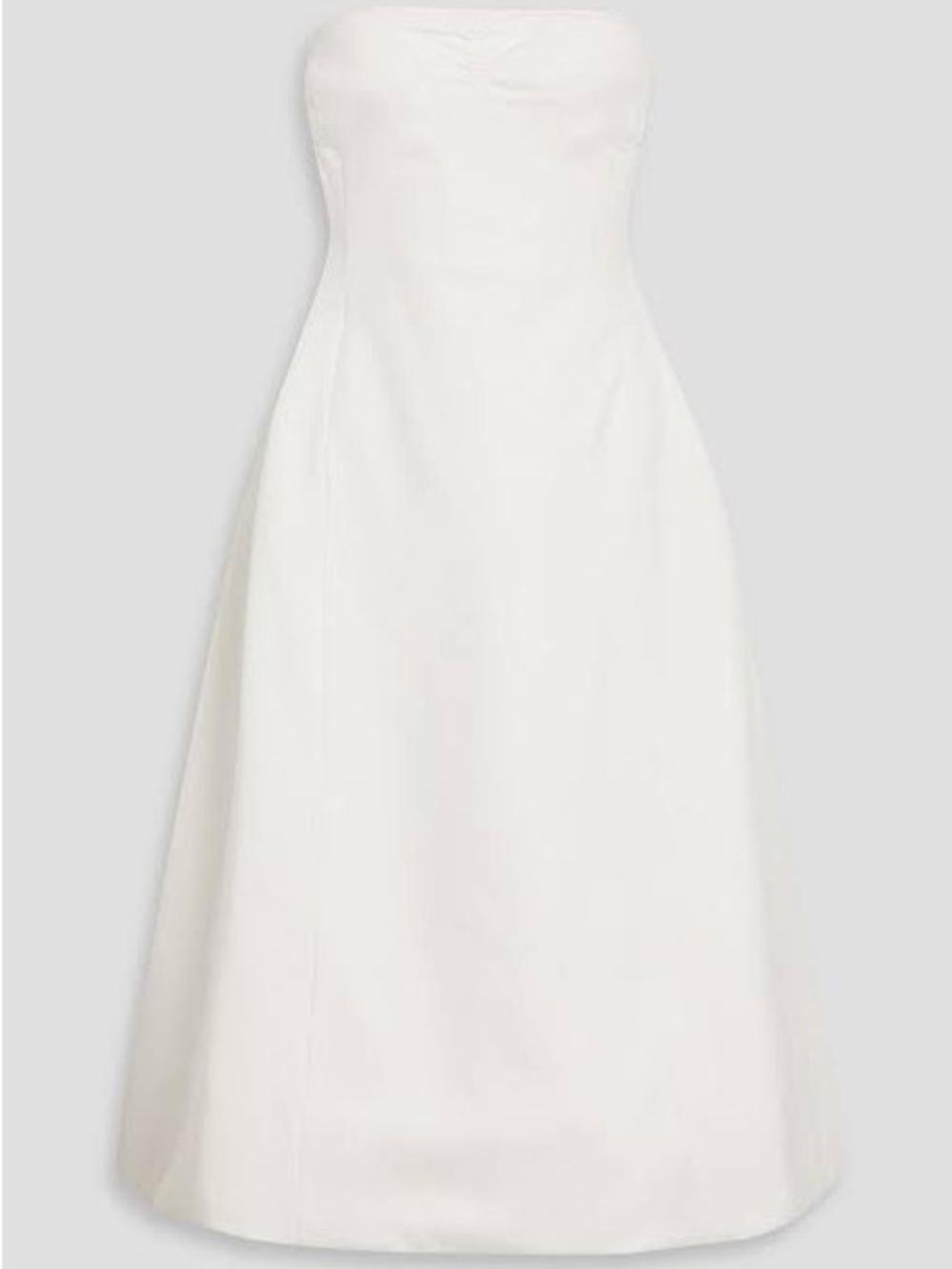 Khaite cream strapless Blume dress